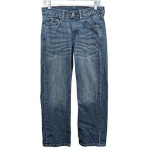 Levis 569 Loose Straight Jeans Size 14 27x27 Youth Boys Regular Denim Blue Vtg